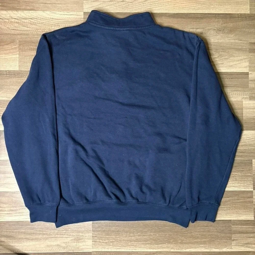 Navy blue vintage‎ 90s retro colosseum quarter-zip MEN SIZE L